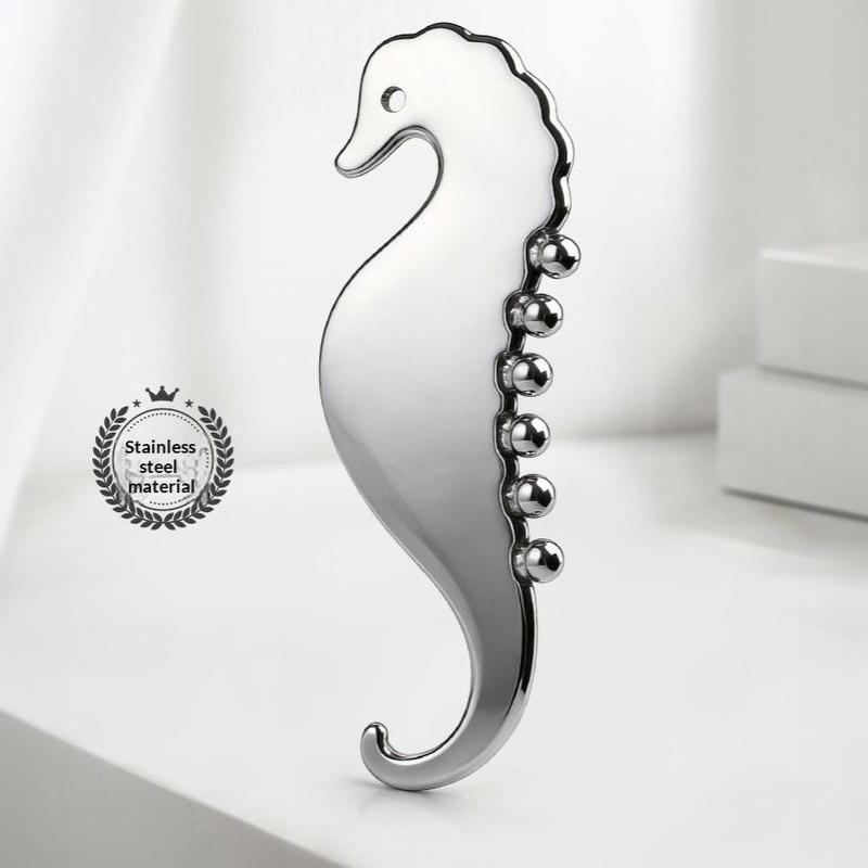 Manual Head Massager Scalp Comb Protable Stainless Steel Gua Sha Face Tool Trigger Point Massager For Foot Hand Back