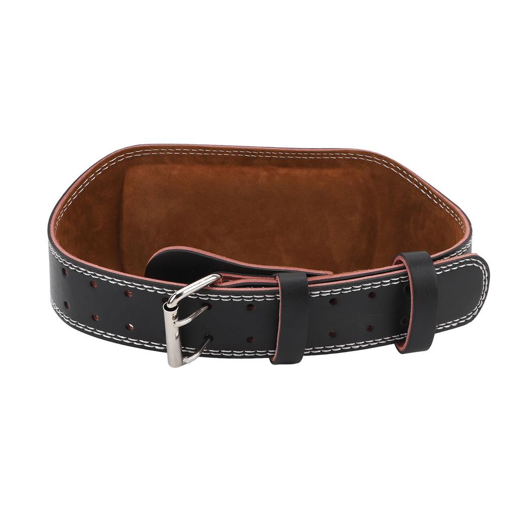 Fitness Belt PU Leather Strong Support Fitness Waist Protective Belt for Weight Lifting Squatting M