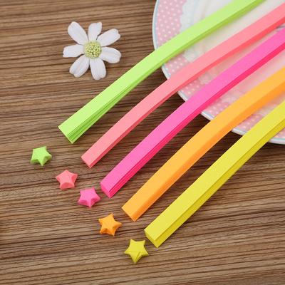 4 Color Mixing Set Star Papers Lucky Star Origami Paper Strips DIY Handmade Orgami Paper Craft Paper
