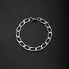 Stainless Steel Men's Polished Embossed Hip Hop Punk Bracelet