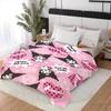 Kawaii K-Kuromi Fluffy Soft Blankets and Throws Nap Blanket for Bed New Year Camping Furry Bedspread the Anime Home Decoration