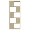 Bookshelf Room Divider Sonoma Oak 60 X 24 X 155 Cm