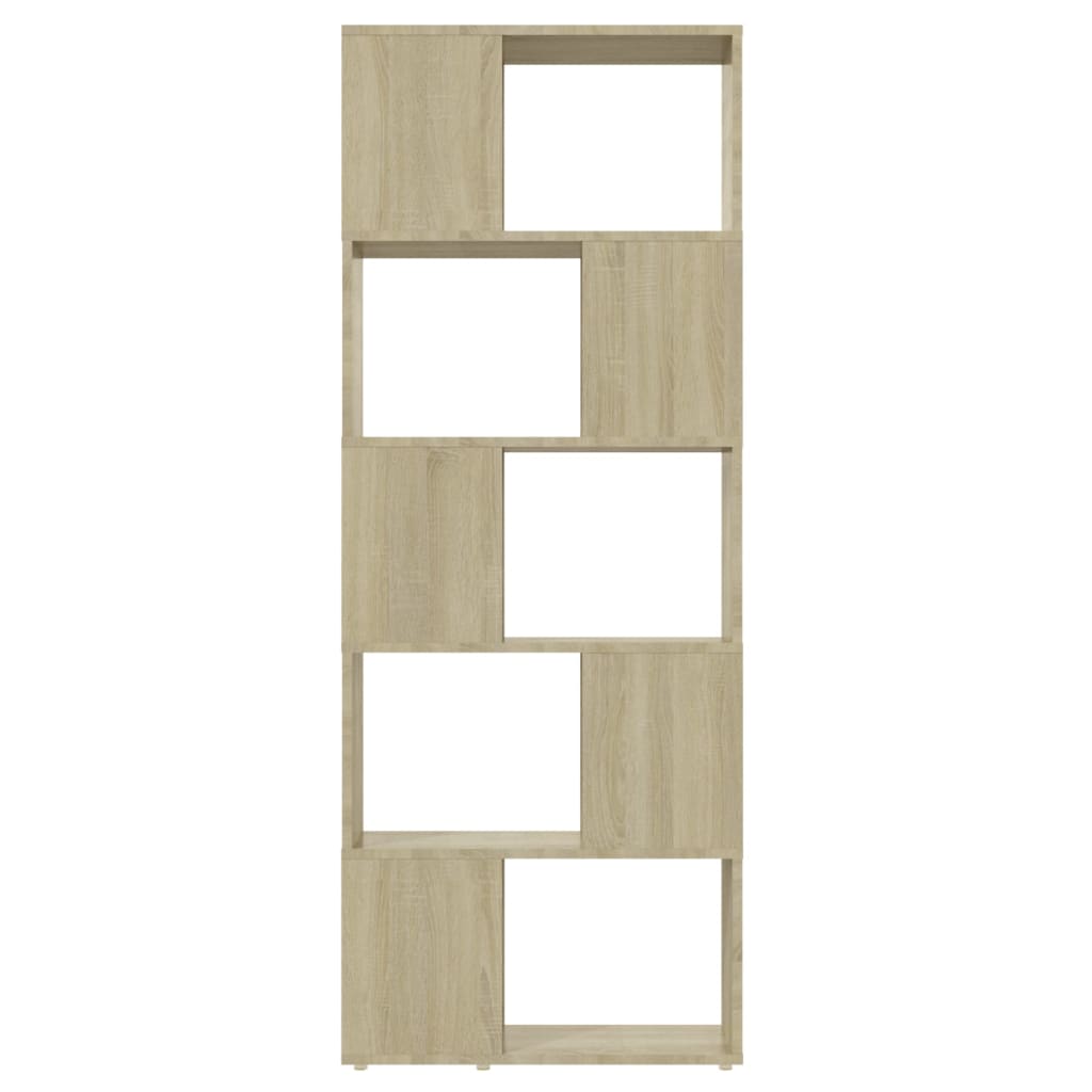 Bookshelf Room Divider Sonoma Oak 60 X 24 X 155 Cm