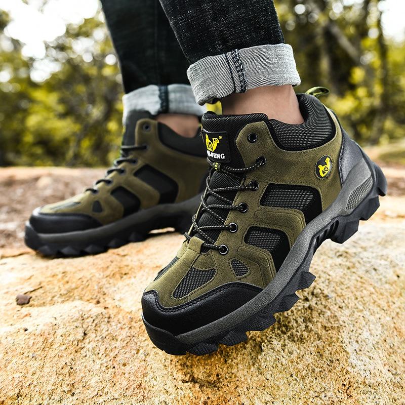 Herbst- und Winter-High-Top-Wanderschuhe Übergröße Outdoor-Sportschuhe Herren- und Damen-Samt-verdickte Baumwollschuhe iking-Schuhe