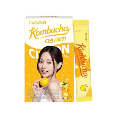 Teazen Citron Kombucha Senza Zucchero Probiotico Frutta 10 Stick