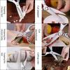 Kitchen Scissors Stainless Steel Strong Chicken Bone Scissors Multifunctional Fish Killing Dedicated Household Food Scissors SK5