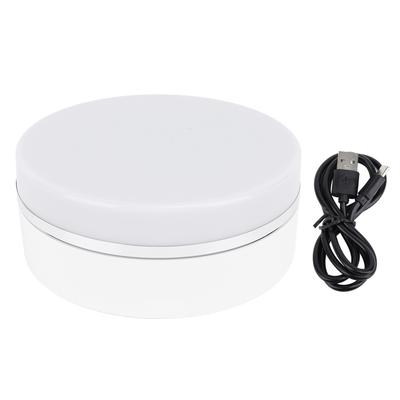 6.3 Inch Rotating Display Stand LED Light 360 Degree Electric Rotating Turntable with Adjustable