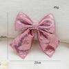 Large Ribbon Bows Christmas Tree Ornament Handmade Birthday Gift Colorful Sequins Fabric Bowknot Party Accessories