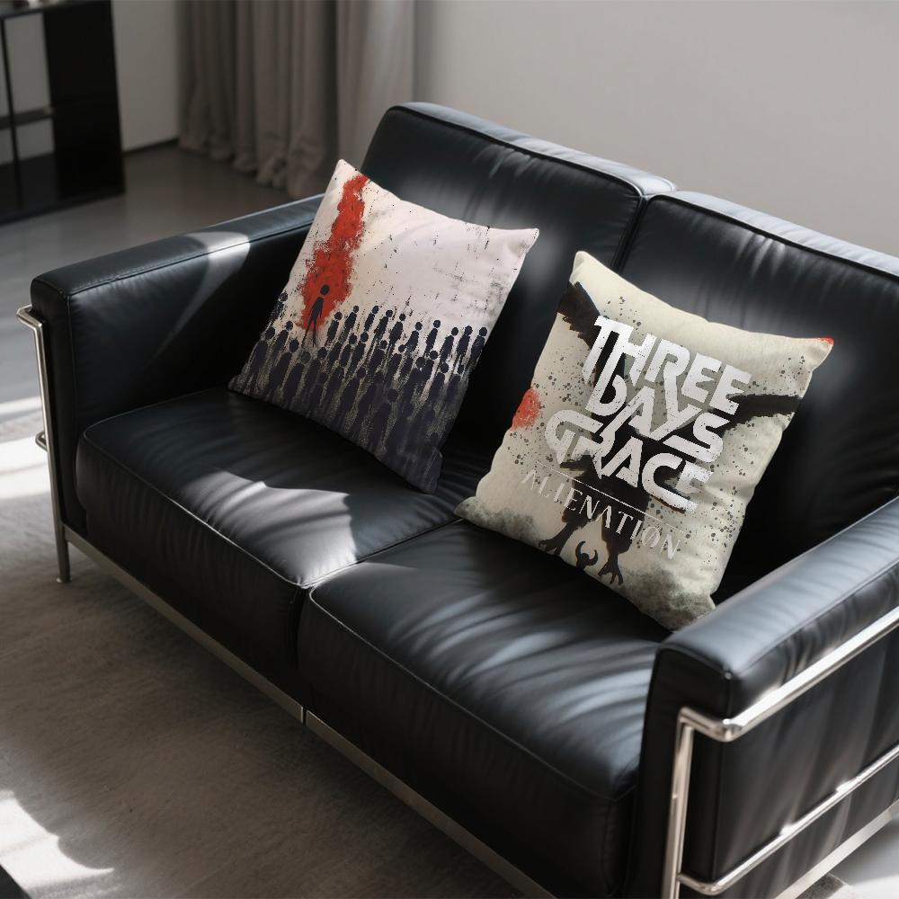 Band T-Three Days G-Grace Cushion Cover Square Sofa Cushion Cover Casual Skin-Friendly Comfortable Pillow Cover