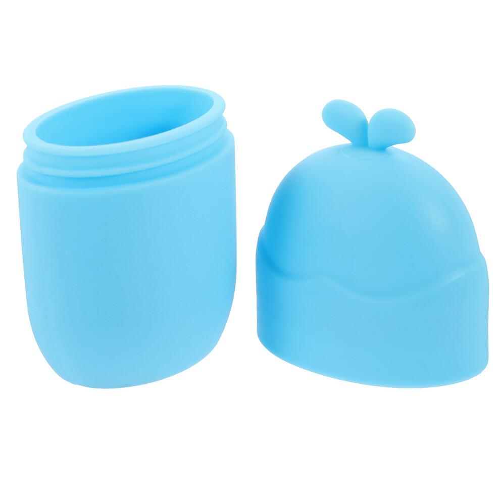 Blue Silicone Face Massage Ice Roller Skin Care Tool for Home Use