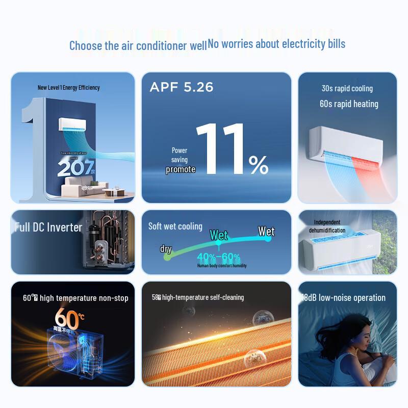 TCL Wall-Mounted Inverter Air Conditioner (Cool & Heat)