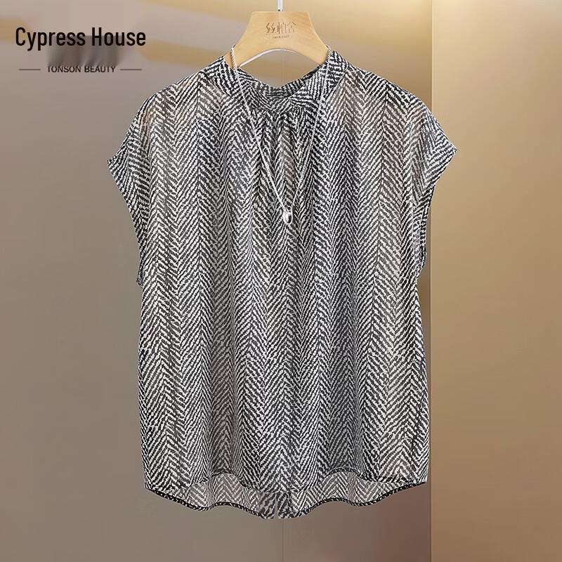 Women s Loose Fit Round Neck Sleeveless Blouse M