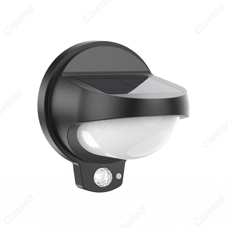 

New LED Outdoor Rain-proof Solar Wall Lamp Human Induction Courtyard Villa Garden Decorative Lighting white light синій