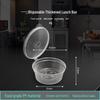 Disposable 50ml Transparent Sauce Container with Integrated Lid