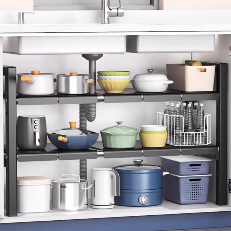 

Регулируемый органайзер для шкафа под раковину