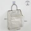 Student Cotton Fabric Wall Hanging Storage Bag With Multiple Pockets For Dorm Room Organizer
