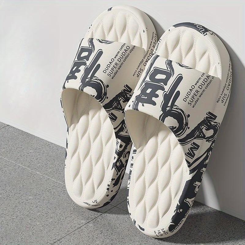 Große Größe 48-49 Herren Sommer Innen Haus Badezimmer Rutschfeste Cartoon Haushalts Sandalen Hausschuhe mit dicker Sohle
