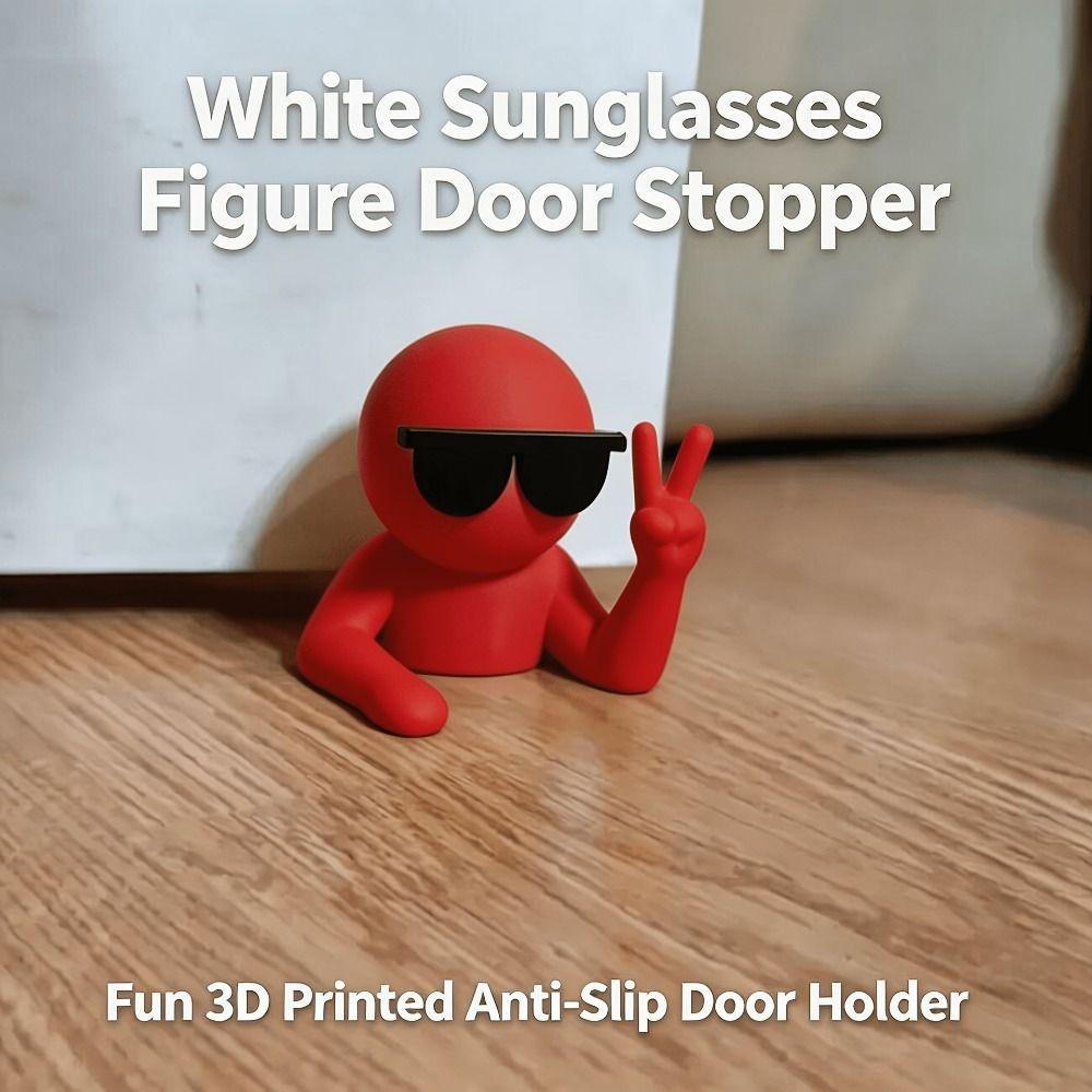 Non-Slip Door Stop Wedge Thickened Funny Villain Door Wedge Villain Door Stopper Protect Floors