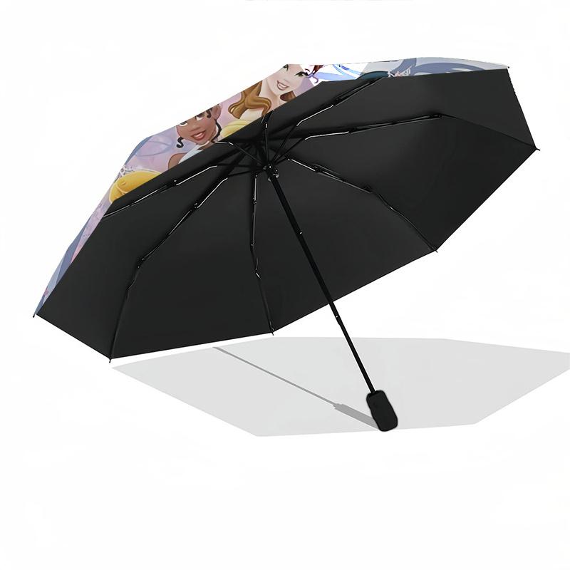 Princesses, Fantasy Automatic Opening and Closing Umbrella, Compact Travel Umbrella, Lightweight and Portable, Suitable for Beach Commuting