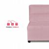 Fold-out Armchair for Sleeping KIMO Bedding Container Family Furniture Hunter Pink