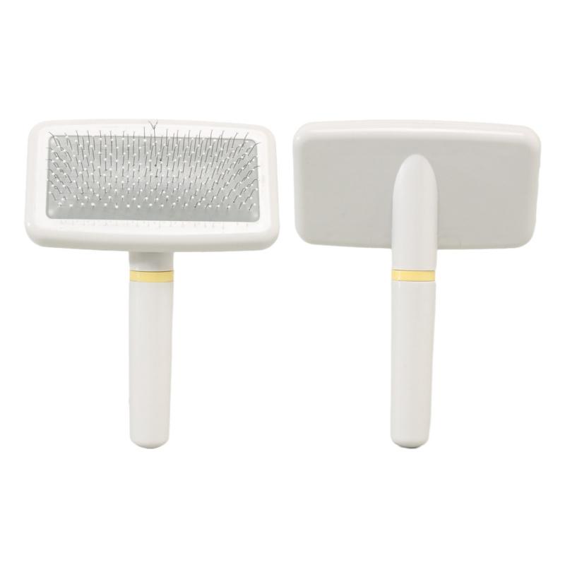 Airbag Needle Pet Brush Plastic White Dot Dog Comb White Grip Pet Comb