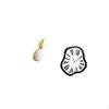 Decorative Artificial Pineapple Sculpture Ornament with Creative Distorted Acrylic Wall Clock Unique