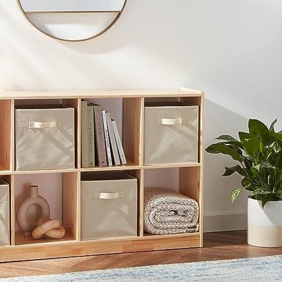Basics Storage Box Folding Type 6-Piece Set Handles Beige 272728cm