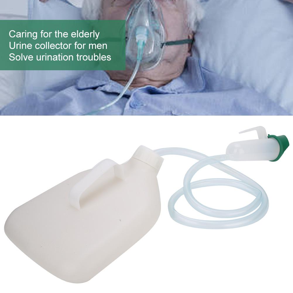 Men Urine Collector Elderly Incontinence Urine Collection Funnel Pot Urination Device