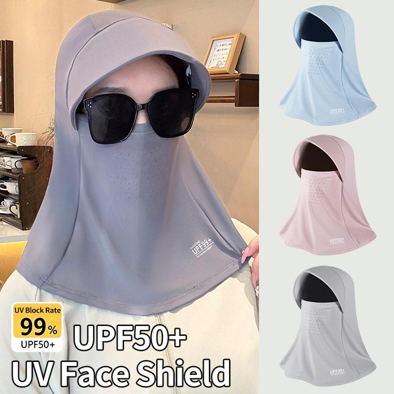 UV Resistant Cap Thin Breathable Sun Hat Women Full Neck Protection Face Cover 3 in 1 Outdoor UV Protection Visor Caps Face Mask