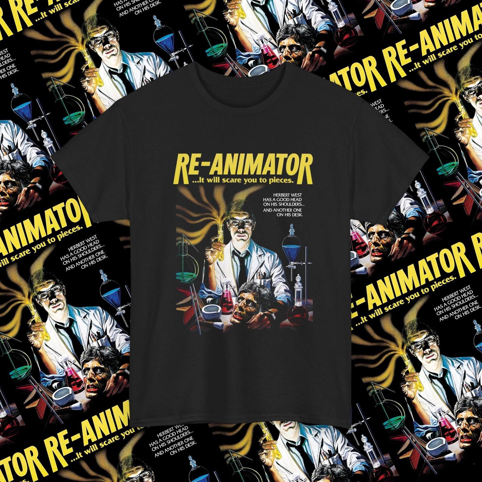 Re-Animator Horror Movie T-Shirt, Horror Movie Poster Shirt 3XL