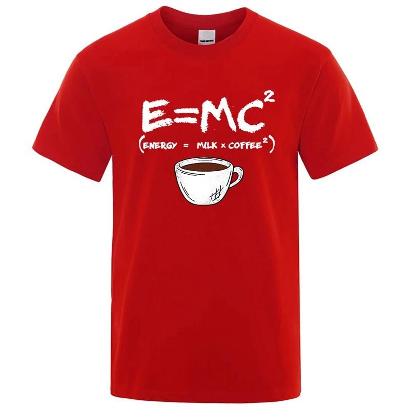 2026 Summer Summer Men Tshirt Blend Casual Funny Energymilkcoffee Print Men Cool Loose Oneck Tops For Men Short Sleeve Male