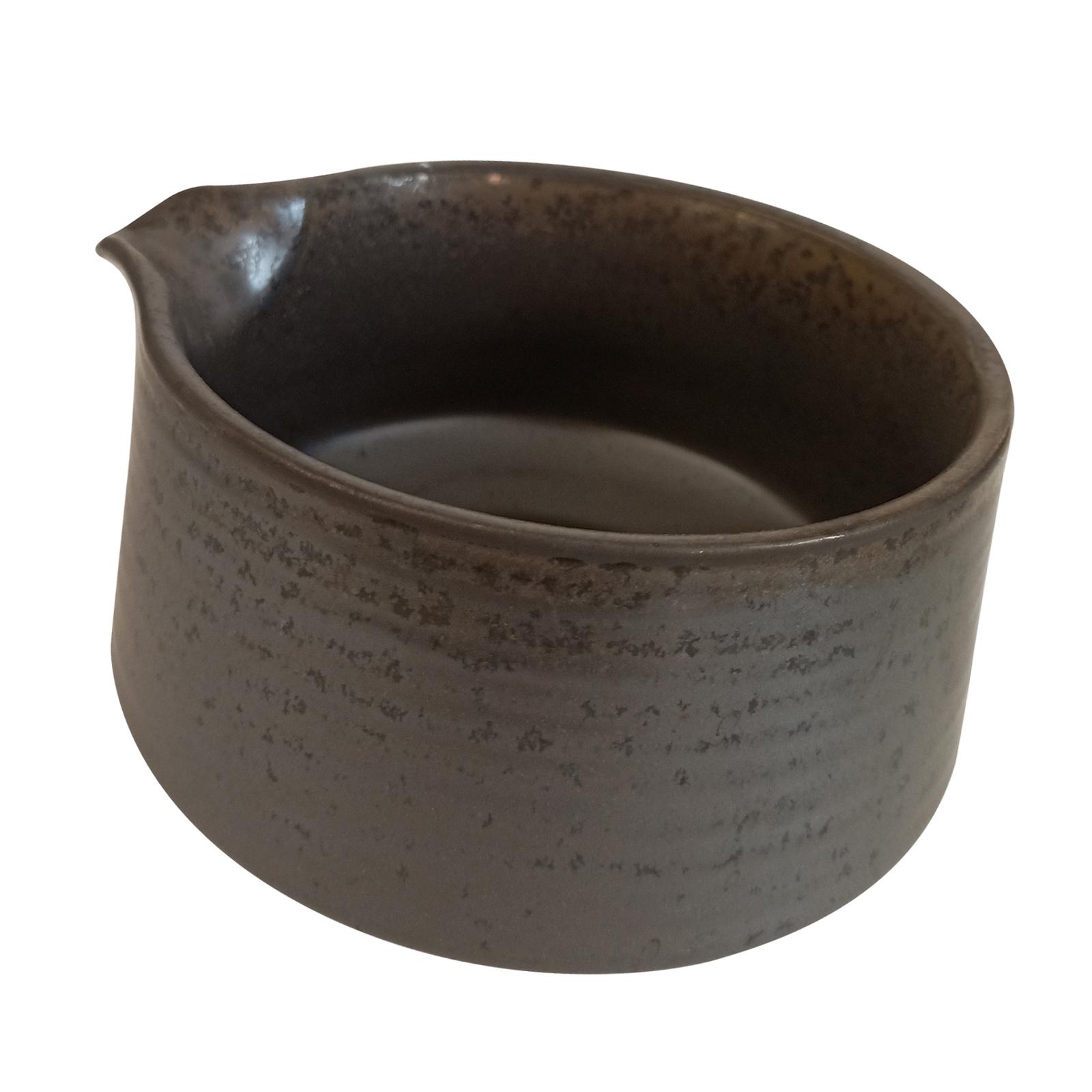 

Porcelain Matcha Bowl Matcha Mixing Bowl Pouring Spout, Ceramic Traditional Handcrafted for Family, Preparation коричневий