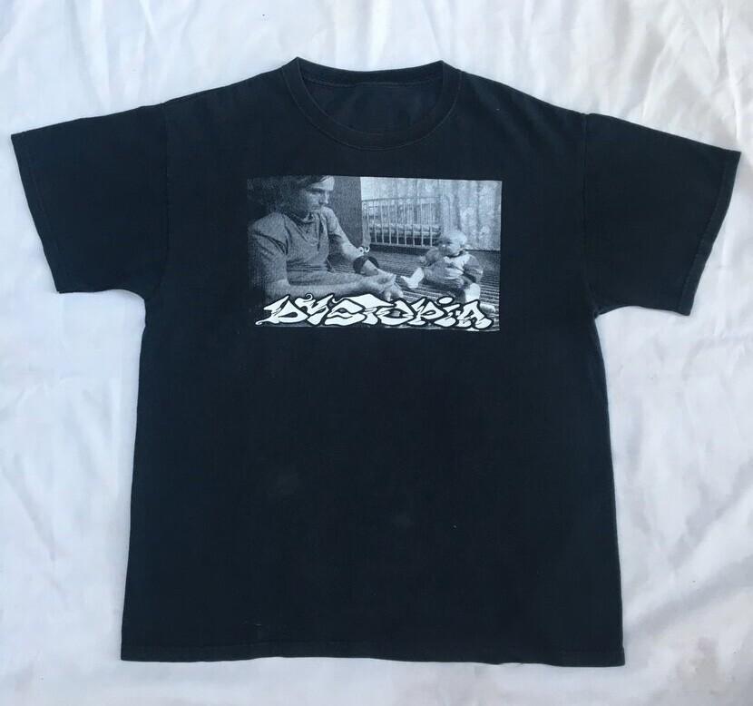 Vintage Dystopia- Mom On Dope Shirt Classic Mens Black Unisex T-Shirt L