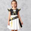 Girls Sequined Fringe Sleeveless Princess Dress Kids Kpop Cosplay Costume Halloween Party Outfit