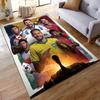 "Soccer Stars Collage with World Cup Theme Non-slip Rug Suitable for Living Room and Bedroom Sofas Sofas"