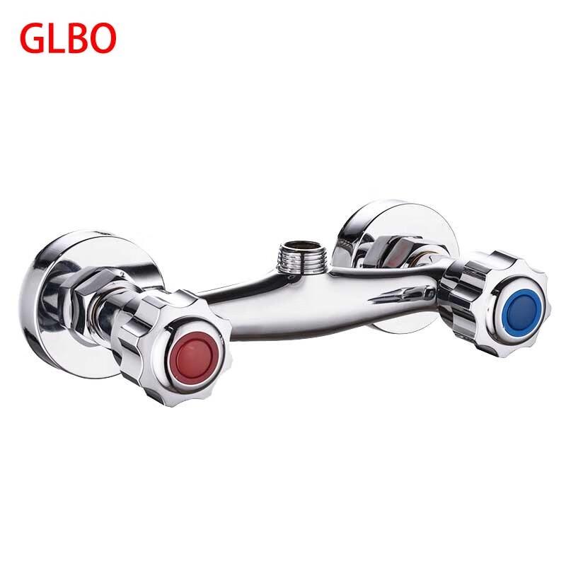 GLBO Настенный смеситель для душа с двумя ручками