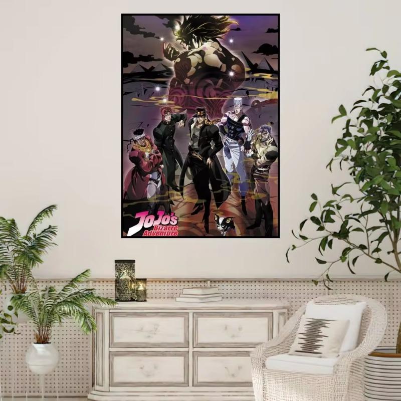 Anime JoJos Bizarre Adventure Poster Prints Wall Sticker Painting Bedroom Living Room Decoration Office Home Self Adhesive