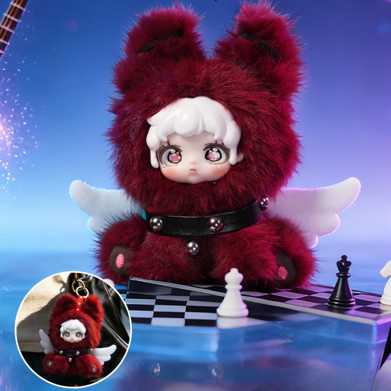 Etta Star Wing Illusion Plush Blind Box Stuffed Keychain Bag Charm Pendant Desktop Ornament Collectible Toy For Birthday Gift