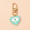 New Enamel Eyes  Key Chain Women Girls Key Ring Pendants for Handbag Decor DIY Key Holder Jewelry Gift
