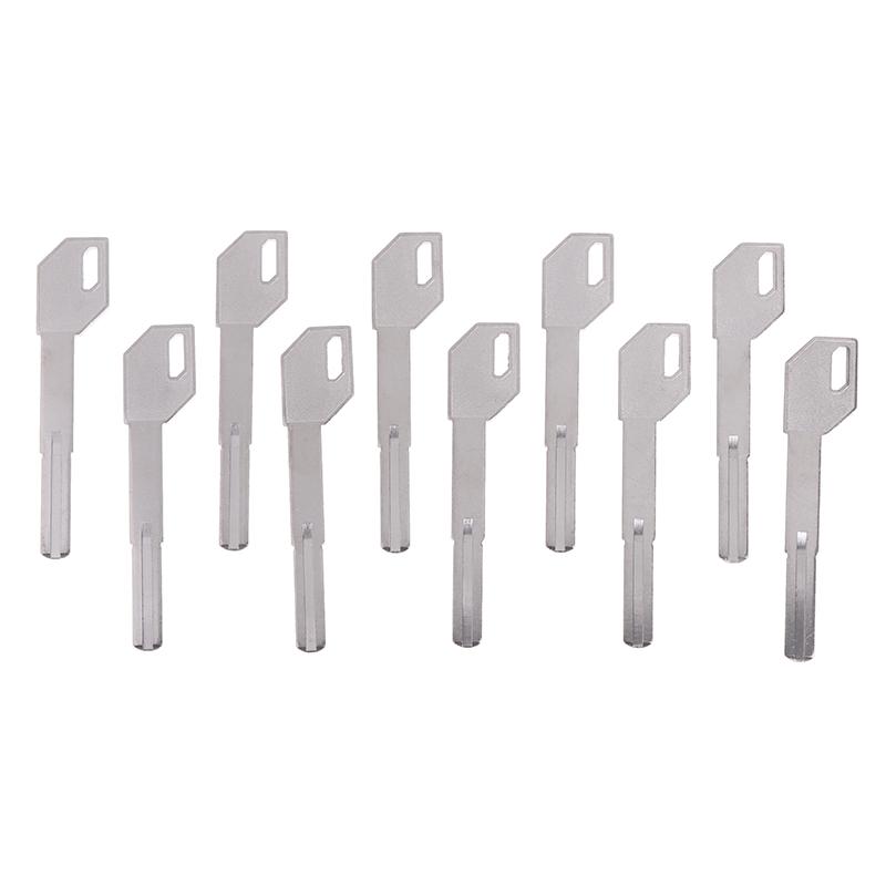 5/10Pcs E-A46 Long Necked Gun Handle Double Leaf Fingerprint Lock Key Blank Super C-Level Extended Key Embryo Parts
