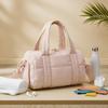 Women Nylon Quilted Gym Bag Lightweight Crossbody Bags for Workout Yoga Daily Commute