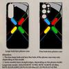 Colorful Lines Pattern 2D Phone Case for Samsung S26 S25 S24 S23 S22 S21 S20 A56 A36 A16 - Glass Protective Cover