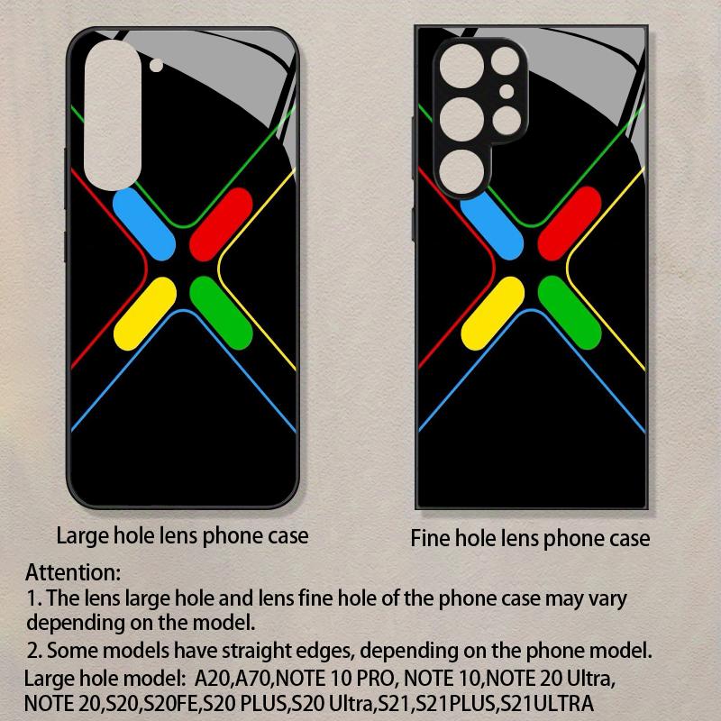Colorful Lines Pattern 2D Phone Case for Samsung S26 S25 S24 S23 S22 S21 S20 A56 A36 A16 - Glass Protective Cover