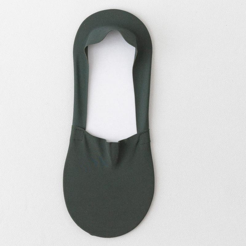 Men's Summer Ice Silk Non-falling and Invisible Silicone Anti Slip Boat Socks
