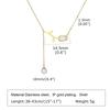 Dainty Shell Tulip Flower Pendant Necklaces For Women, Gold Color Stainless Steel Chain Necklace Simulated Pearl Charm Collar