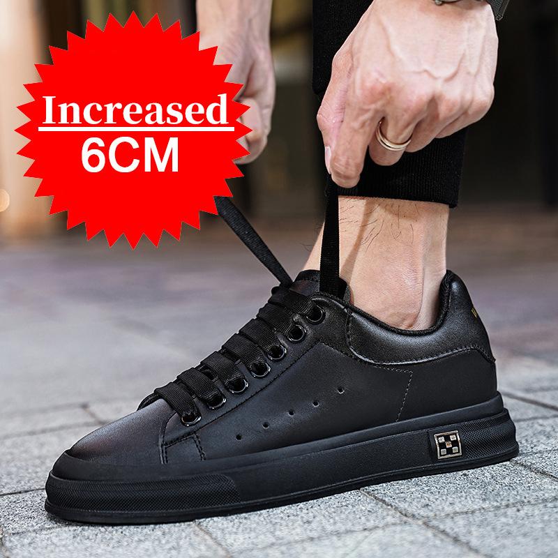 Fashion Man Elevator Shoes Height Increasing Sneakers for Men 6CM Hidden Heels Sports Inner Heightening Shoe Casual Height Shoes