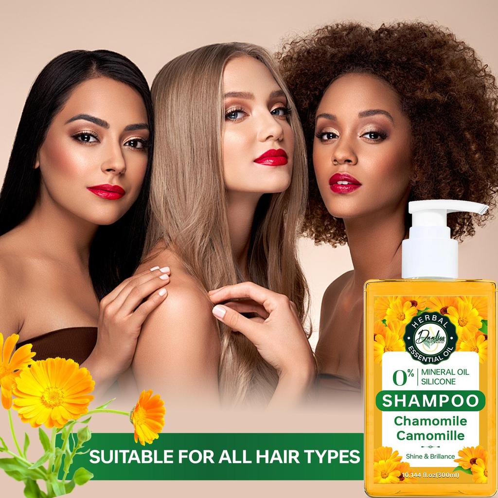 Chamomile Shampoo-Cleanses Thoroughly To Leave Hair Looking Healthy And Shiny-Suitable For All Hair Types, 300ml