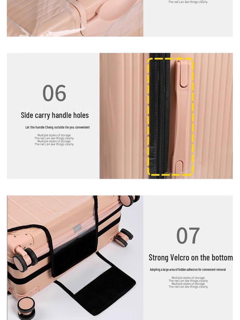 Thick Clear Waterproof Wear-Resistant Sporty Suitcase Protector Cover