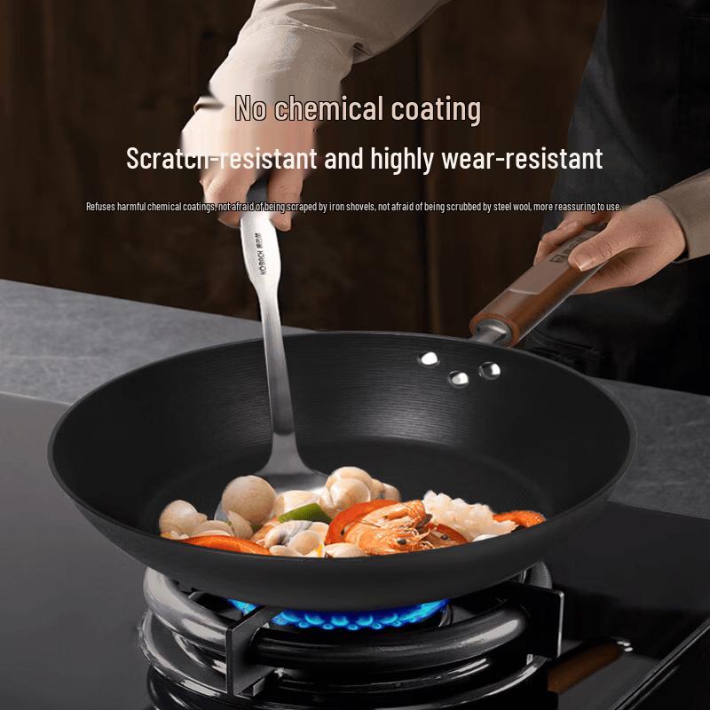 KOBACH 28cm Pre-seasoned Non-stick Iron Frying Pan