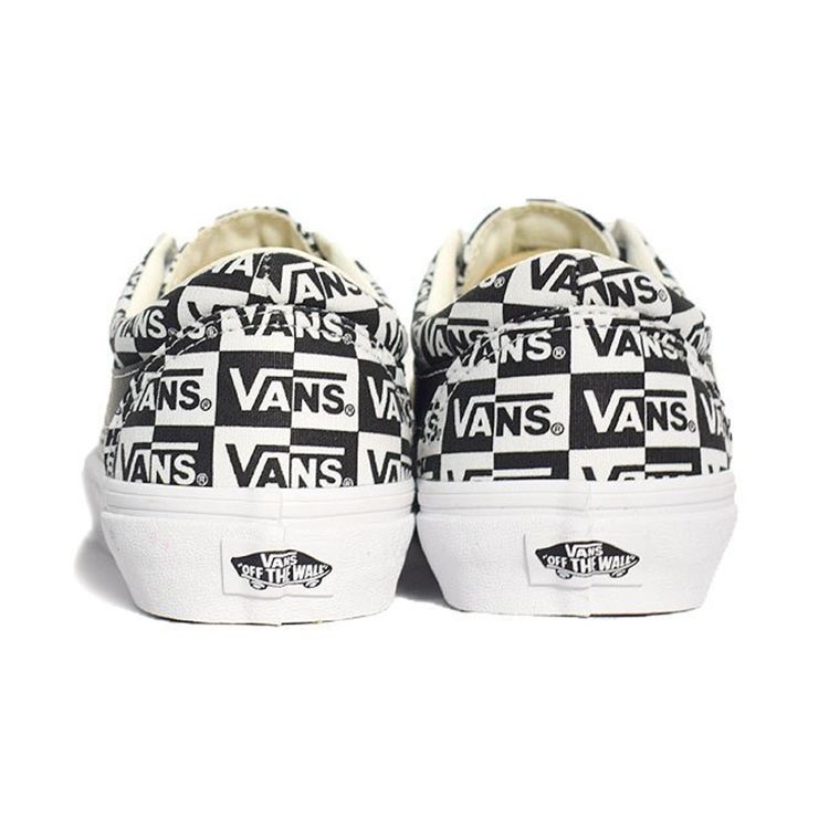 Vans Bold Ni Logo Checkerboard Unisex Sneakers Black True-White VN0A5DYA9HG